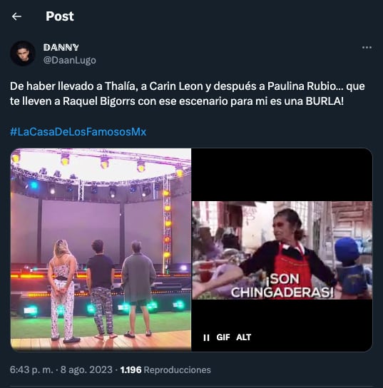 Memes por la noticia de Raquel Bigorra cantando en La casa de lo Famosos México