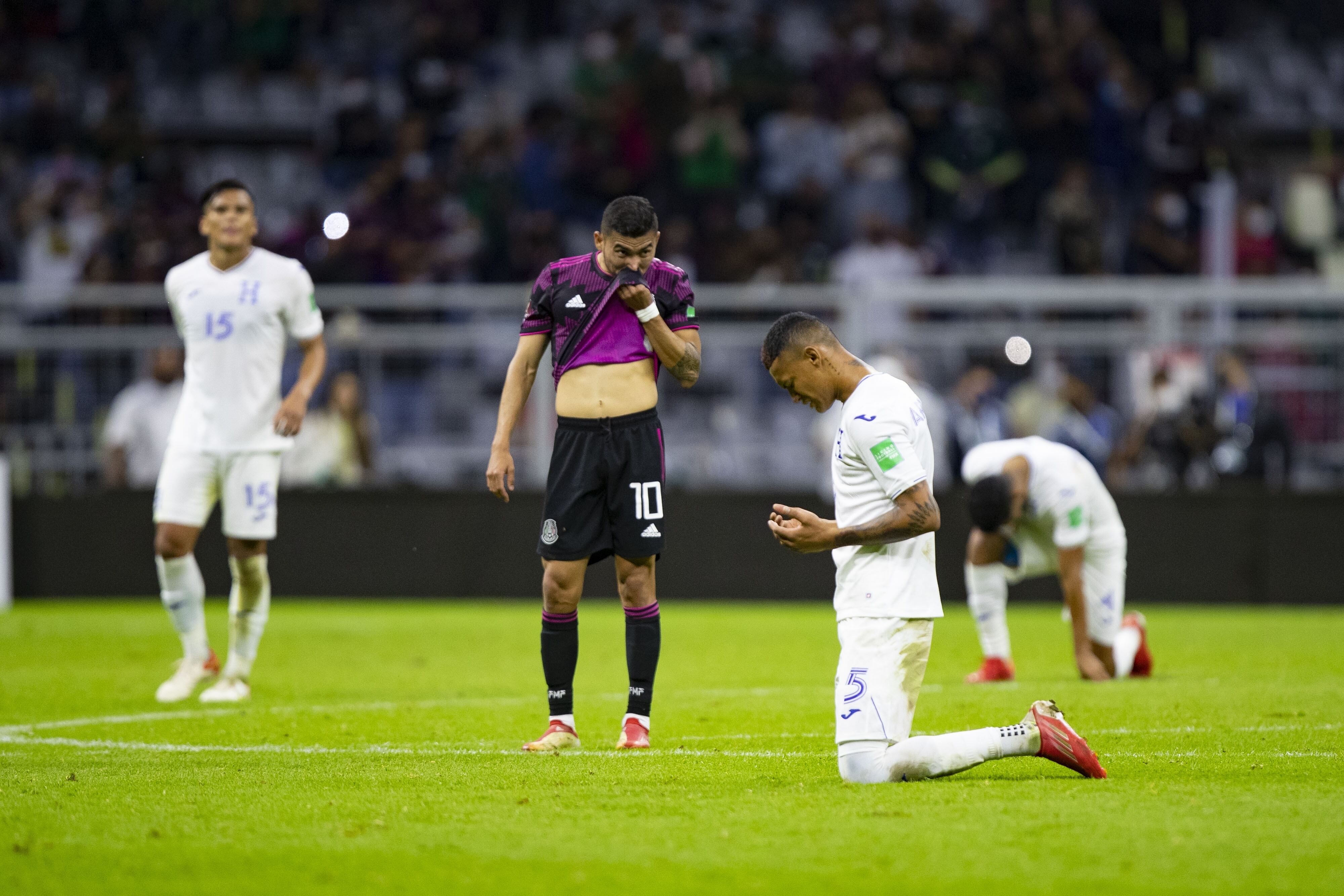 Orbelin Pineda of Mexico during the game Mexico vs Honduras, corresponding to CONCACAF World Cup Qualifiers road to the FIFA World Cup Qatar 2022, at Azteca Stadium, on October 10, 2021.
<br><br>
Orbelin Pineda de Mexico durante el partido Mexico vs Honduras, correspondiente a la Clasificacion Mundial de la CONCACAF camino a la Copa Mundial de la FIFA Qatar 2022, en el Estadio Azteca, el 10 de Octubre de 2021.