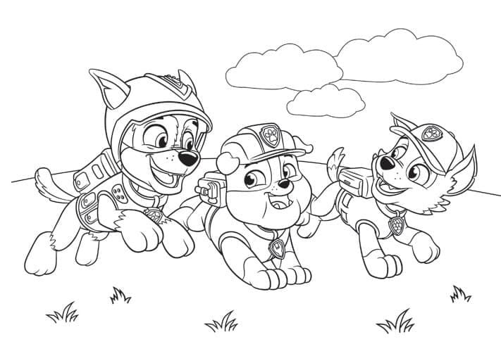 Dibujos de Pascua de Rubble de Paw Patrol