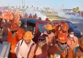 Disturbios en la refinería Dos Bocas