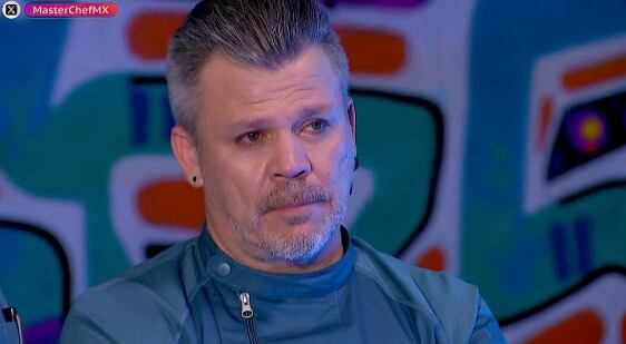 Poncho Cadena llorando en MasterChef Celebrity 2024