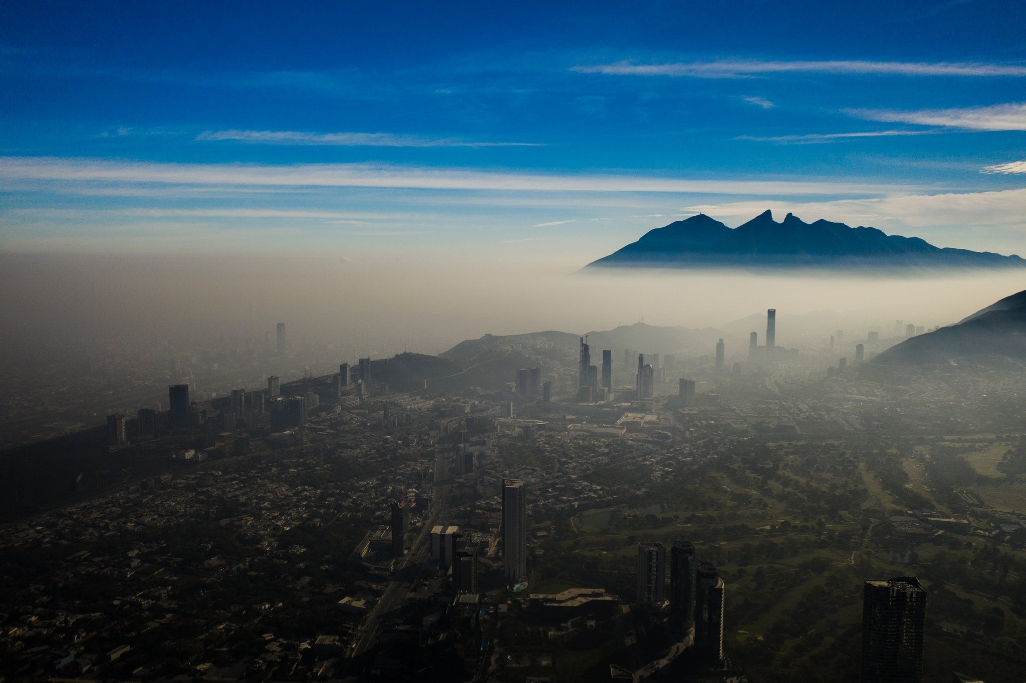 Contaminación área metropolitana de Monterrey