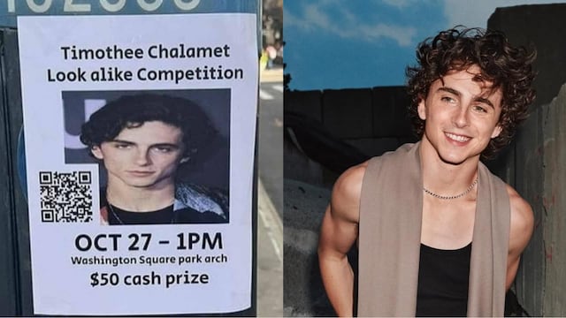 Timothée Chalamet asiste a un concurso de sus imitadores, pero no ganó