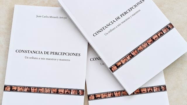 Libro "Constancia de percepciones" de Juan Carlos Miranda Arroyo