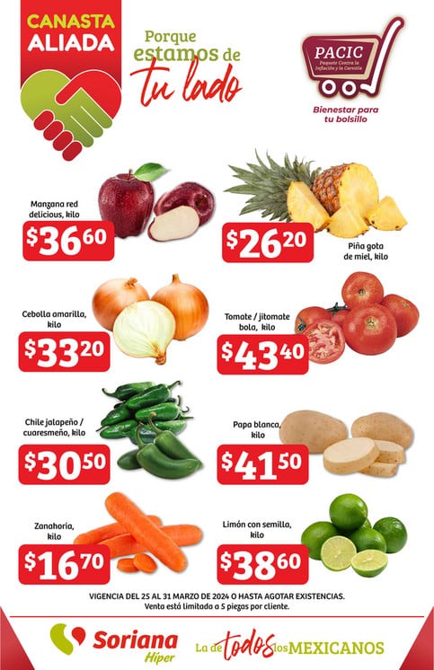 Soriana Canasta Aliada 31 de marzo