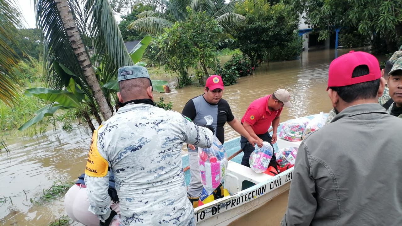 Gobierno de Tabasco mantiene monitoreo tras intensas lluvias y desbordamiento de ríos en Teapa