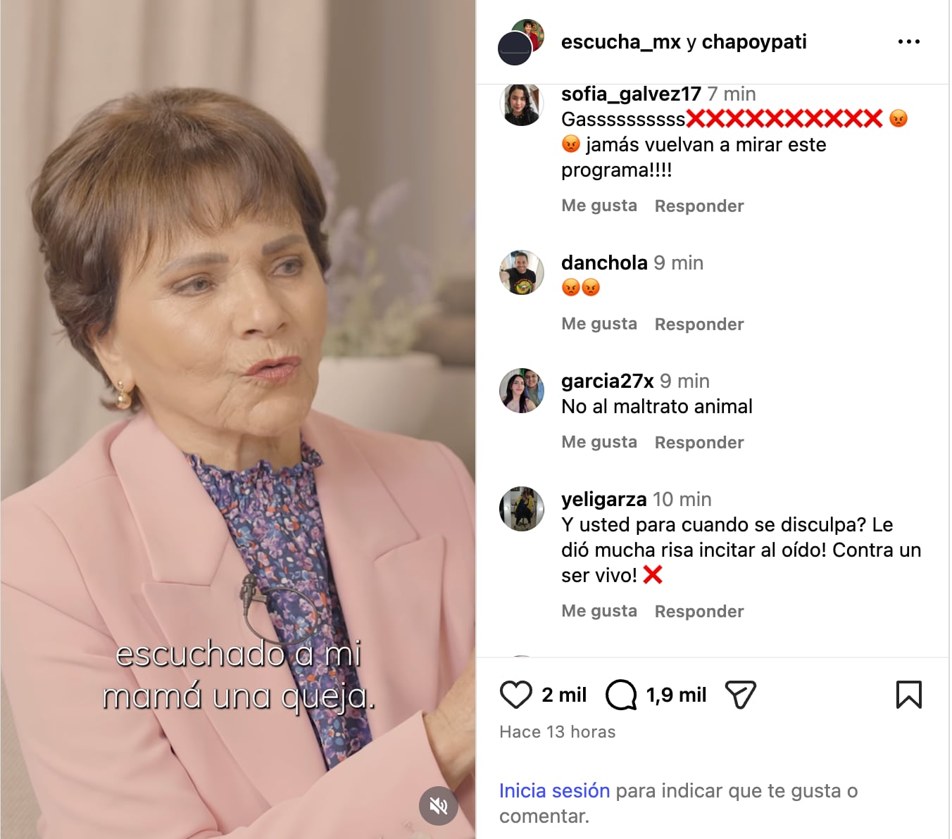 Cuenta de X de Pati Chapoy es suspendida tras comentarios de Pedro Sola sobre los perros que incitan al maltrato animal