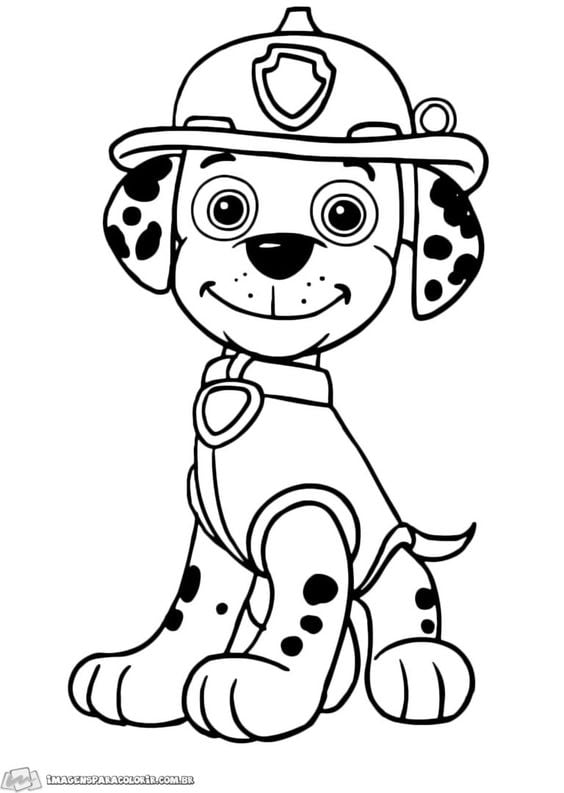 Plantilla de Marshall de Paw Patrol