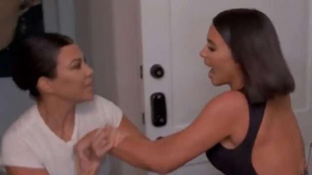 Kim y Kourtney Kardashian se pelean durante grabación de KUWTK