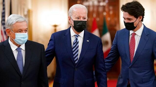 AMLO, Joe Biden y Justin Trudeau