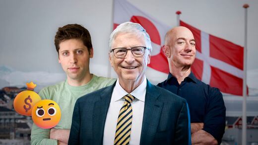 La inversión de Gates, Altman y Bezos en Groenlandia que despertó sospechas