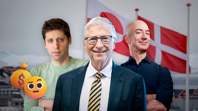 La inversión de Gates, Altman y Bezos en Groenlandia que despertó sospechas