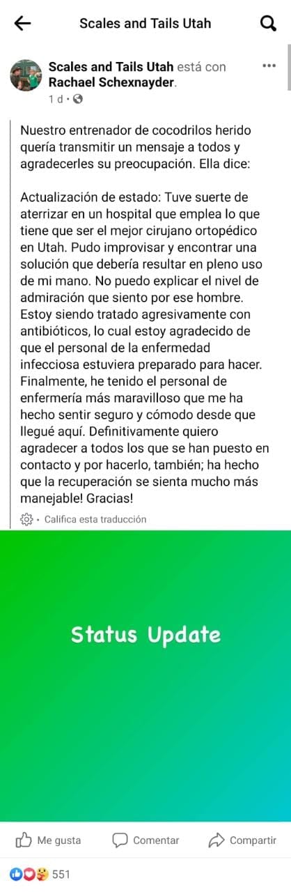 Publicación de Facebook