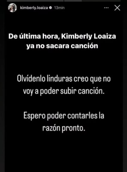 Kimberly Loaiza desaparece de Instagram tras cancelar tiradera a Juan de Dios Pantoja