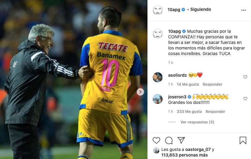 Gignac mandó mensaje al Tuca