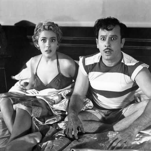 Silvia Pinal y Pedro Infante en El inocente