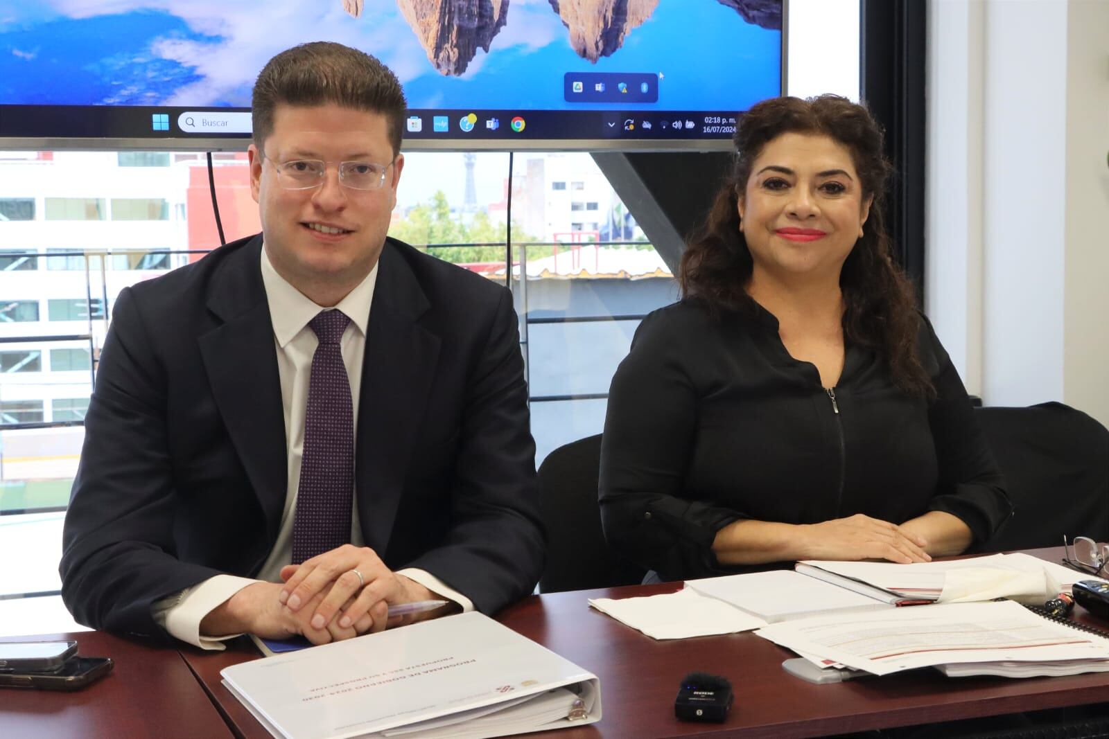 Clara Brugada y Pablo Vázquez Camacho, titular de la SSC CDMX