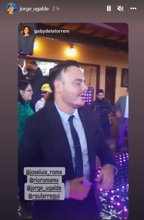 José Luis Roma en la boda de Jorge Ugalde