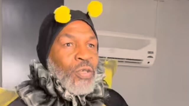 Mike Tyson protagonizó un hilarante video bailando disfrazado de abejita.