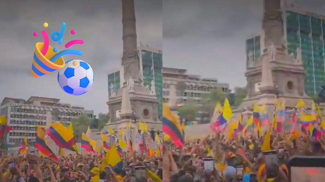 Colombianos toman el Ángel de la Independencia por su debut en el Mundial 2026