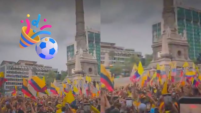 Colombianos toman el Ángel de la Independencia por su debut en el Mundial 2026