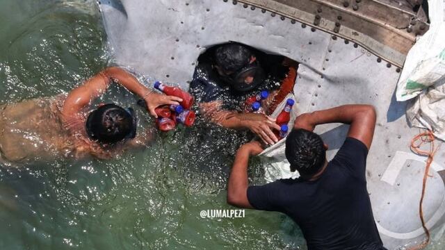 Video de la rapiña acuática en Tabasco: saquearon tráiler que cayó al río Samaria
