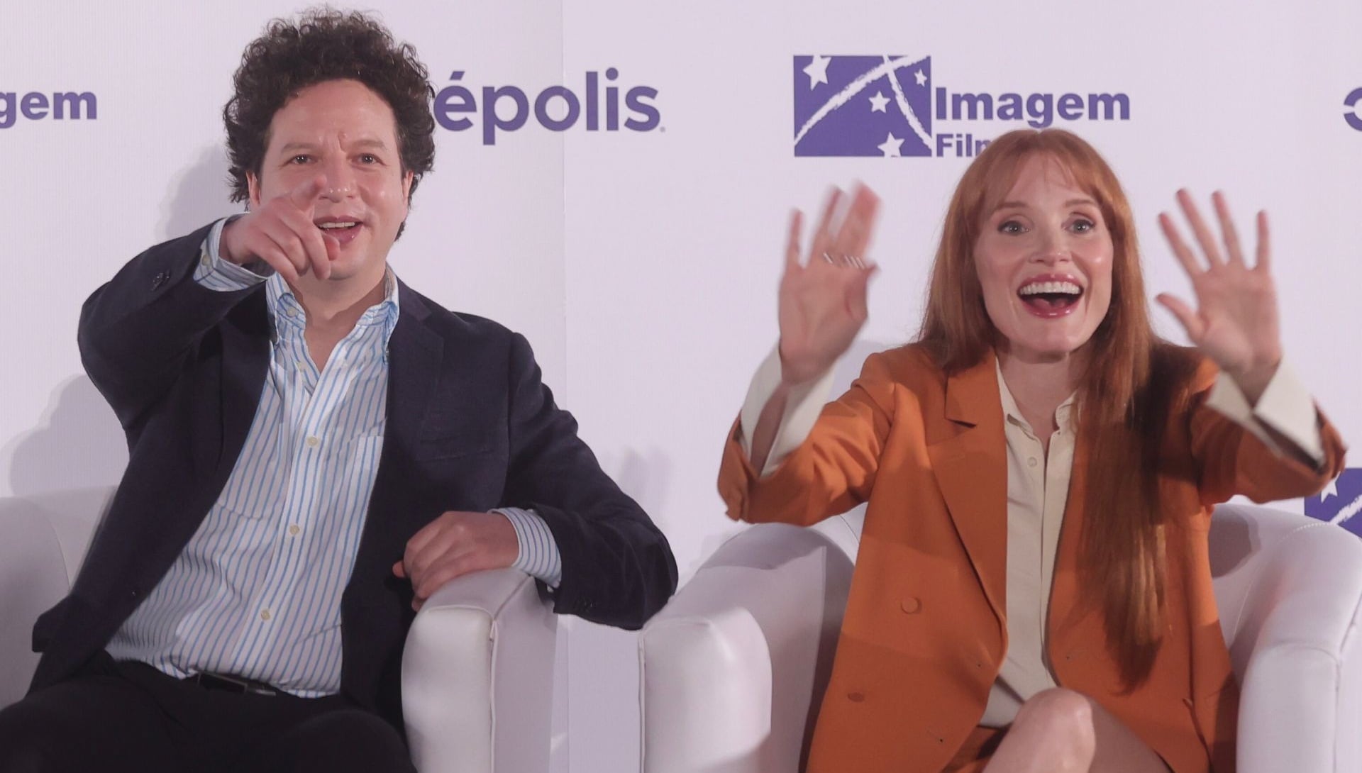 Jessica Chastain y Michel Franco promocionan Dreams en México