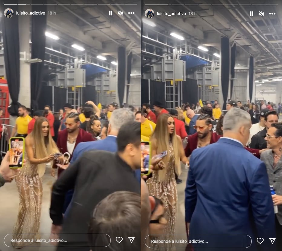 Ninel Conde se pone en modo fan y pide una fotografía a Maluma y Marc Anthony