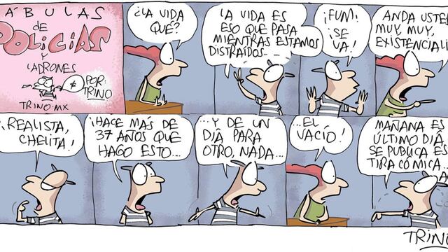 Caricatura de Trino. Final en El Financiero.