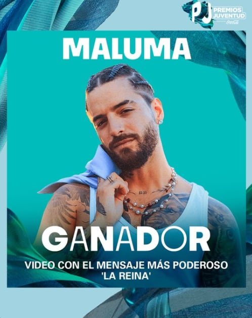 Maluma gana en la categoría a Video Con El Mensaje Más Poderoso