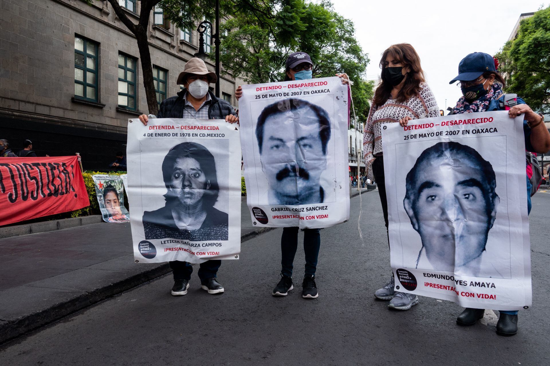Protesta por Edmundo Reyes y Gabriel Cruz, detenidos desaparecidos