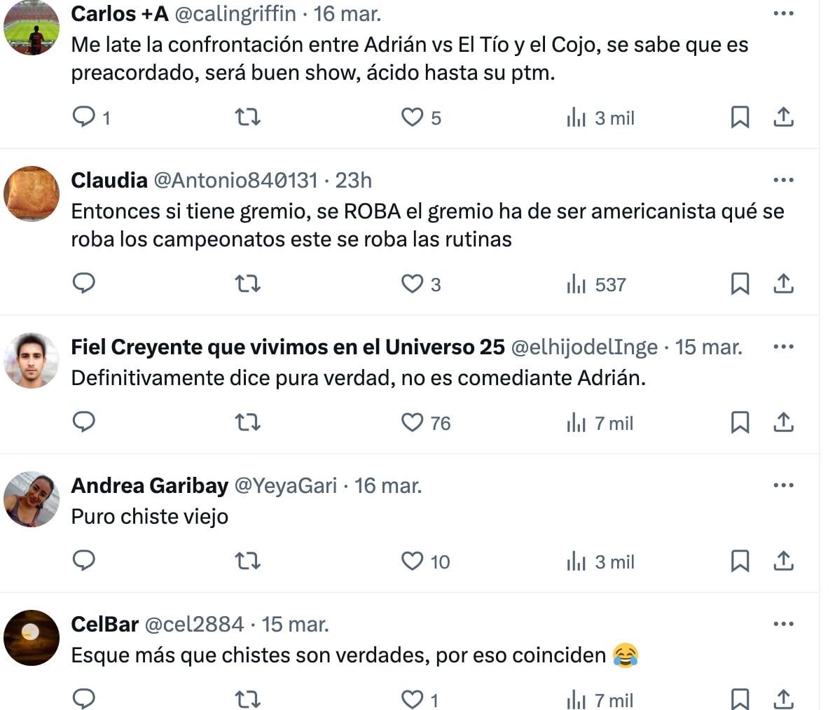 Usuarios opinan sobre los chistes de Adrián Marcelo