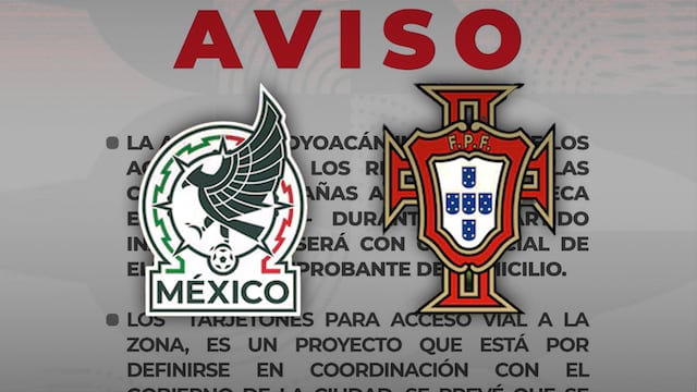 Coyoacán: así podrán circular los vecinos durante el México vs Portugal