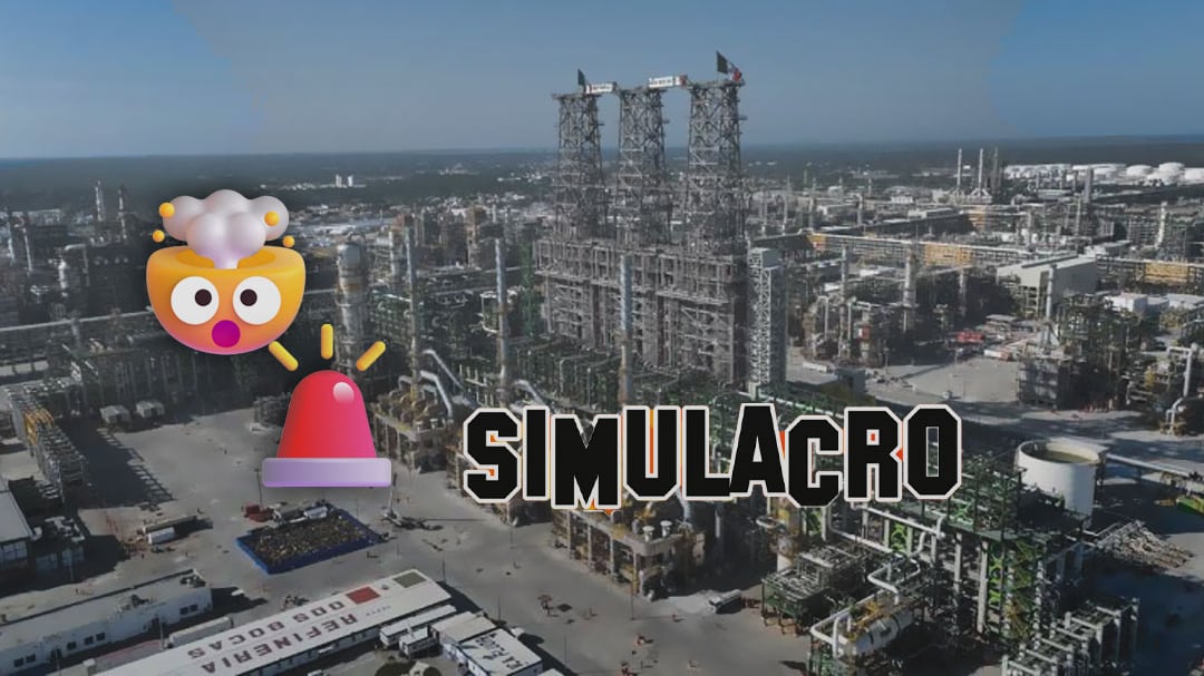 Antes del incendio, hubo simulacro en refinería Dos Bocas