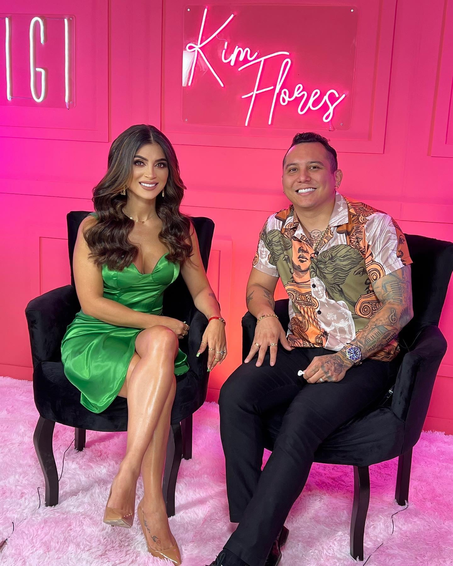 Kimberly Flores y Edwin Luna
