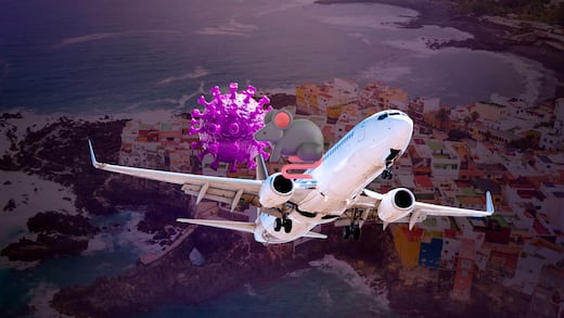 Primer avión con evacuados por hantavirus sale de Islas Canarias