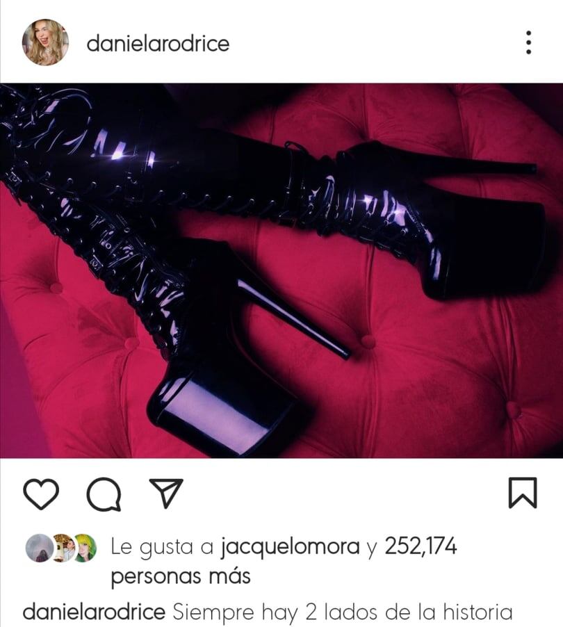 Daniela Rodrice muestra detalles de la sorpresa.