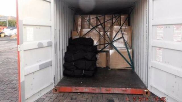 Cocaína en contenedor,