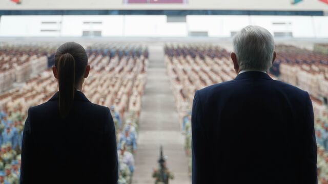 Claudia Sheinbaum, presidenta electa, y Andrés Manuel López Obrador, presidente de México, realizaron un saludo a las Fuerzas Armadas