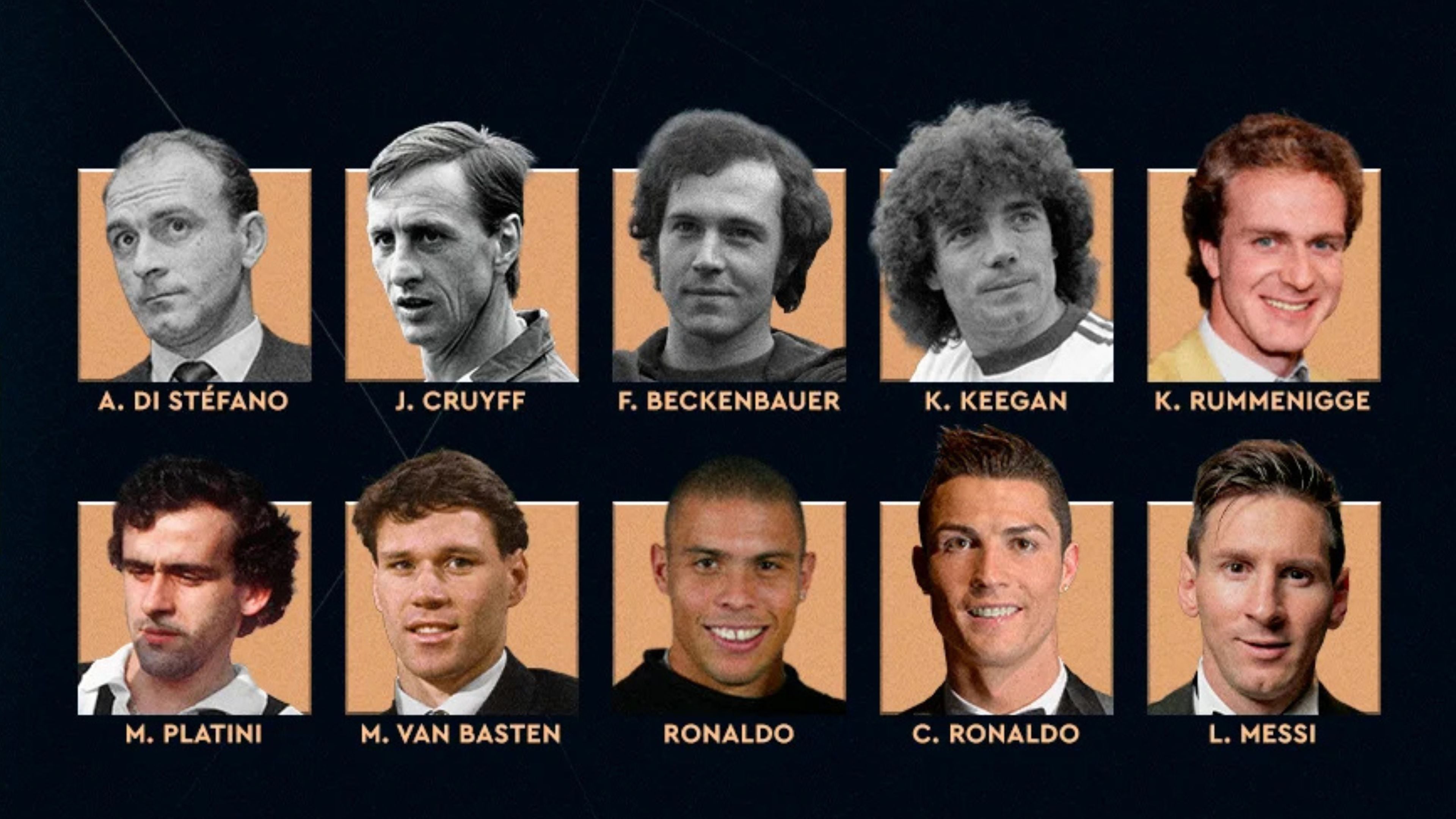 Balón de Oro de Todos los Tiempos 2026: quiénes son los 10 nominados