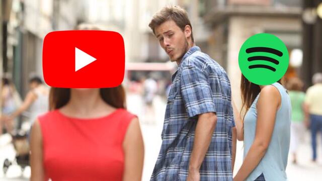 Memes de la caída de Spotify