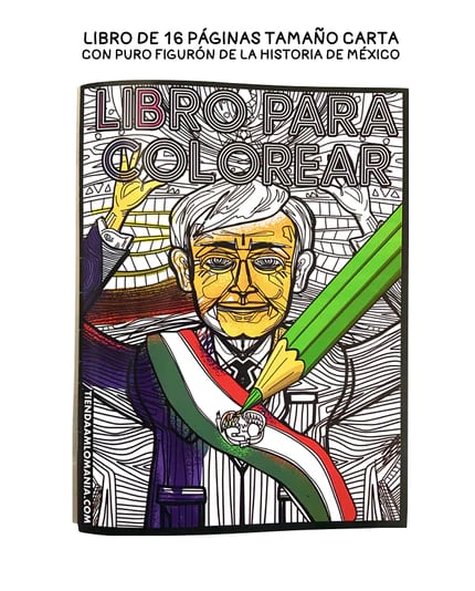 Libro para colorear de AMLO