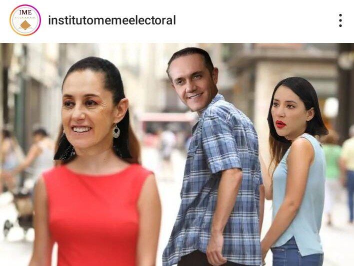 Memes de Sandra Cuevas por traición de Adrián Rubalcava con Claudia Sheinbaum