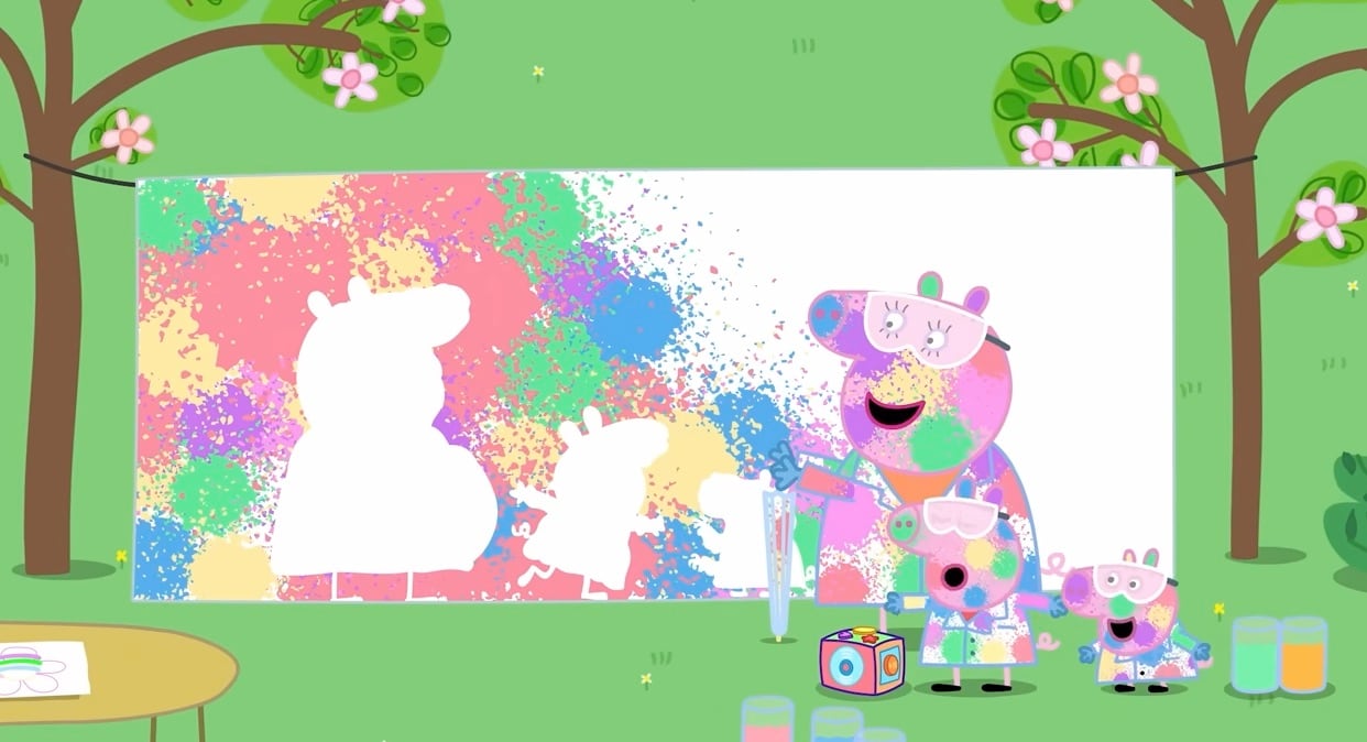 La fiesta de pintura de Peppa Pig