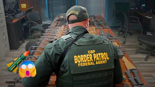 Agentes fronterizos hallan lanzacohetes y armas ocultas en vehículo rumbo a México