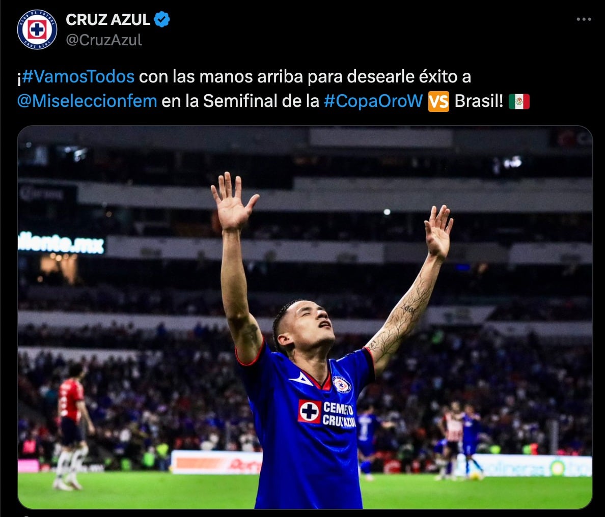 Publicación de Cruz Azul