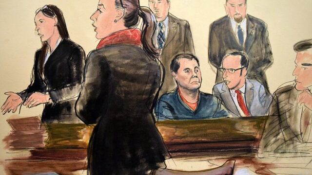 El Chapo en una corte de NY.