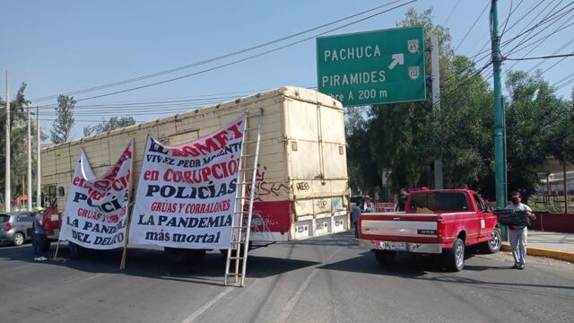 Bloquean la autopista México-Pachuca para denunciar abuso policial; ya fue liberada