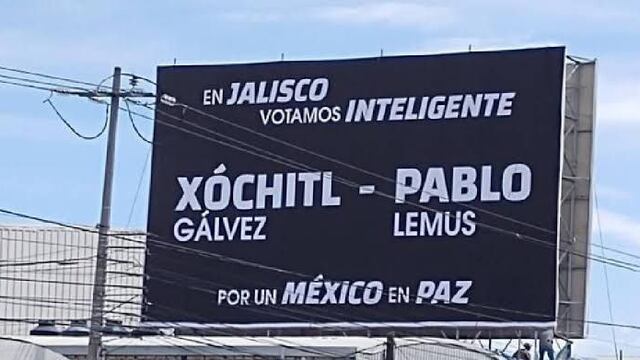 TEPJF da la razón a Pablo Lemus; espectaculares con Xóchitl Gálvez no tienen relación con Movimiento Ciudadano