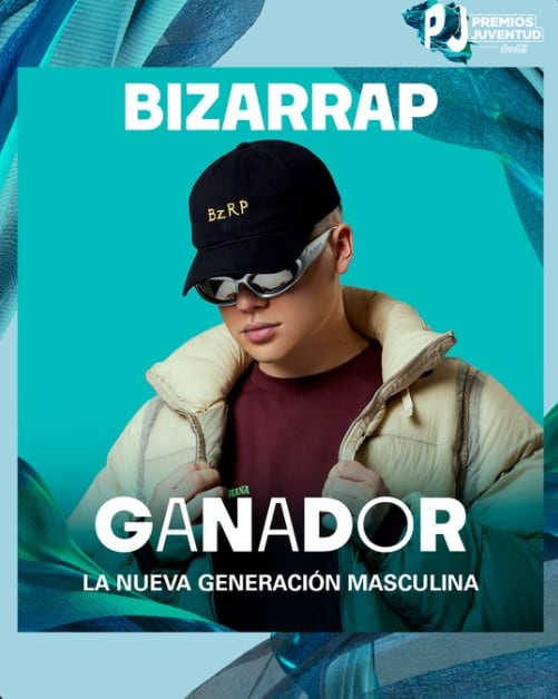 Bizarrap gana en la categoría a La Nueva Generación Masculina
